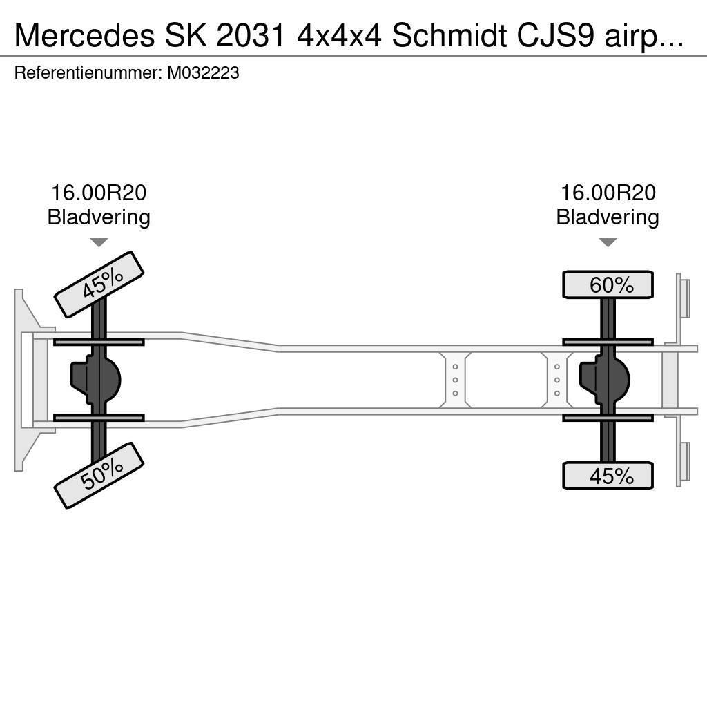 Mercedes-Benz SK 2031 4x4x4 Schmidt CJS9 airport sweeper snow pl Camiões de chassis e cabine