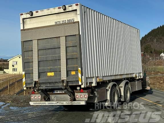  Trailerbygg Container med port, henger med lift, m Outros Reboques