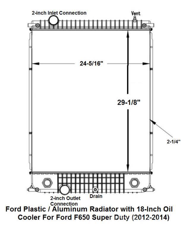 Ford F-650 Super Duty Radiadores camiões e carrinhas