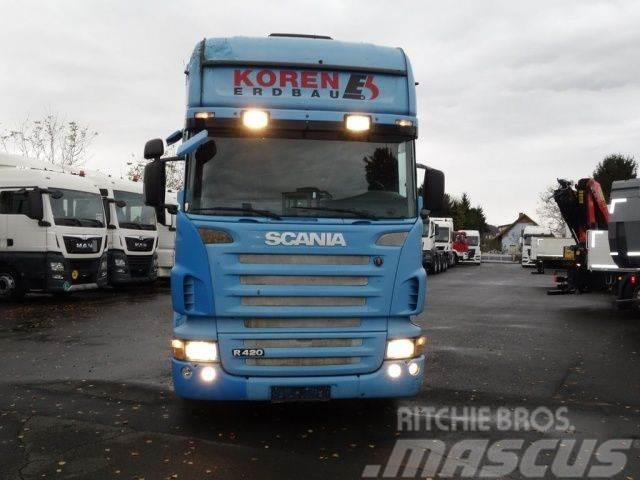 Scania R420LB6x2MLB Blau Baggerpritsche Camiões estrado/caixa aberta