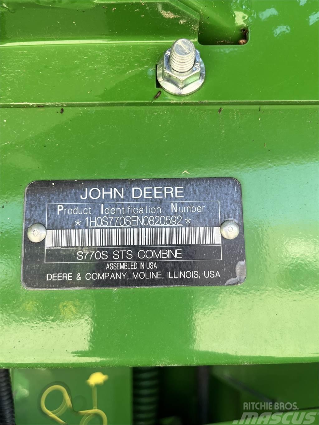 John Deere S770 Ceifeiras debulhadoras