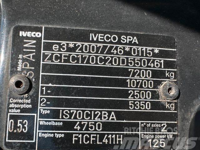 Iveco DAILY 70C17 with crane FASSI F50, E5 vin 461 Pick up de caixa aberta