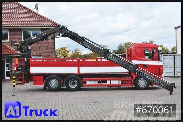 Scania R400, HIAB XS 211-3 Lift-Lenkachse Camiões estrado/caixa aberta