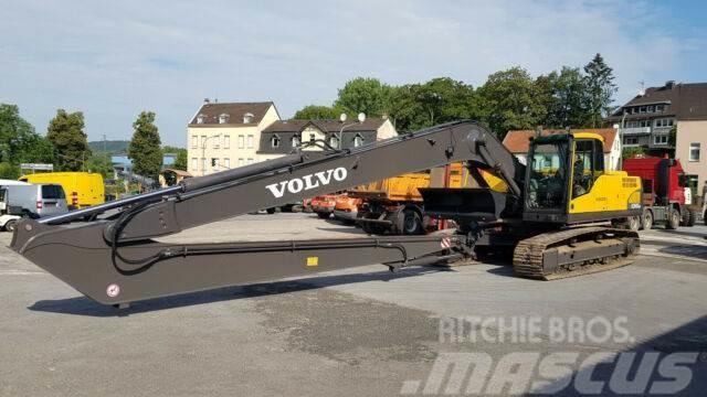 Volvo Ec 250 DNL mit Neu Long REach Arm 16 m Escavadeiras de esteiras
