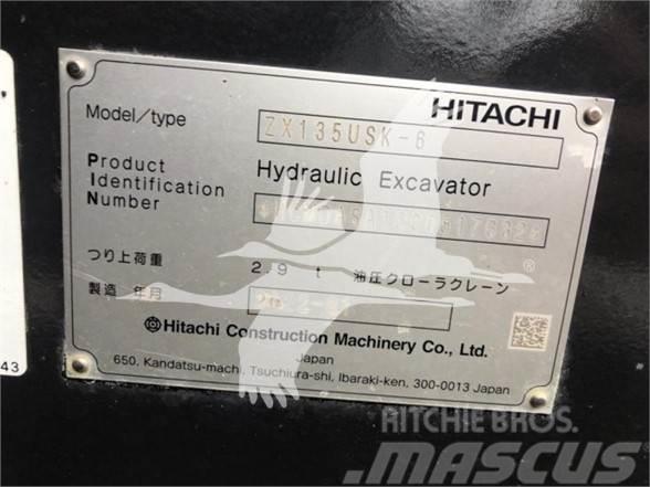 Hitachi ZX135USK-6 Escavadeiras de esteiras