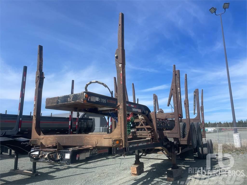Doepker 40 ft T/A B-Train Lead Reboques de transporte de troncos