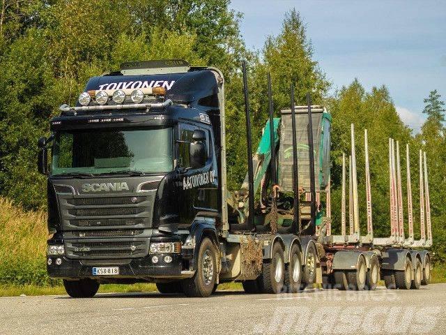 Scania R 730 LB8x4*4HNB+Kesla 2112T+Jyki 5-aks. Caminhões de transporte de troncos