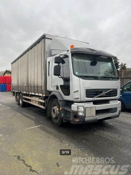 Volvo FE 320 Curtain side + tail lift Beavertail Flatbed / winch trucks