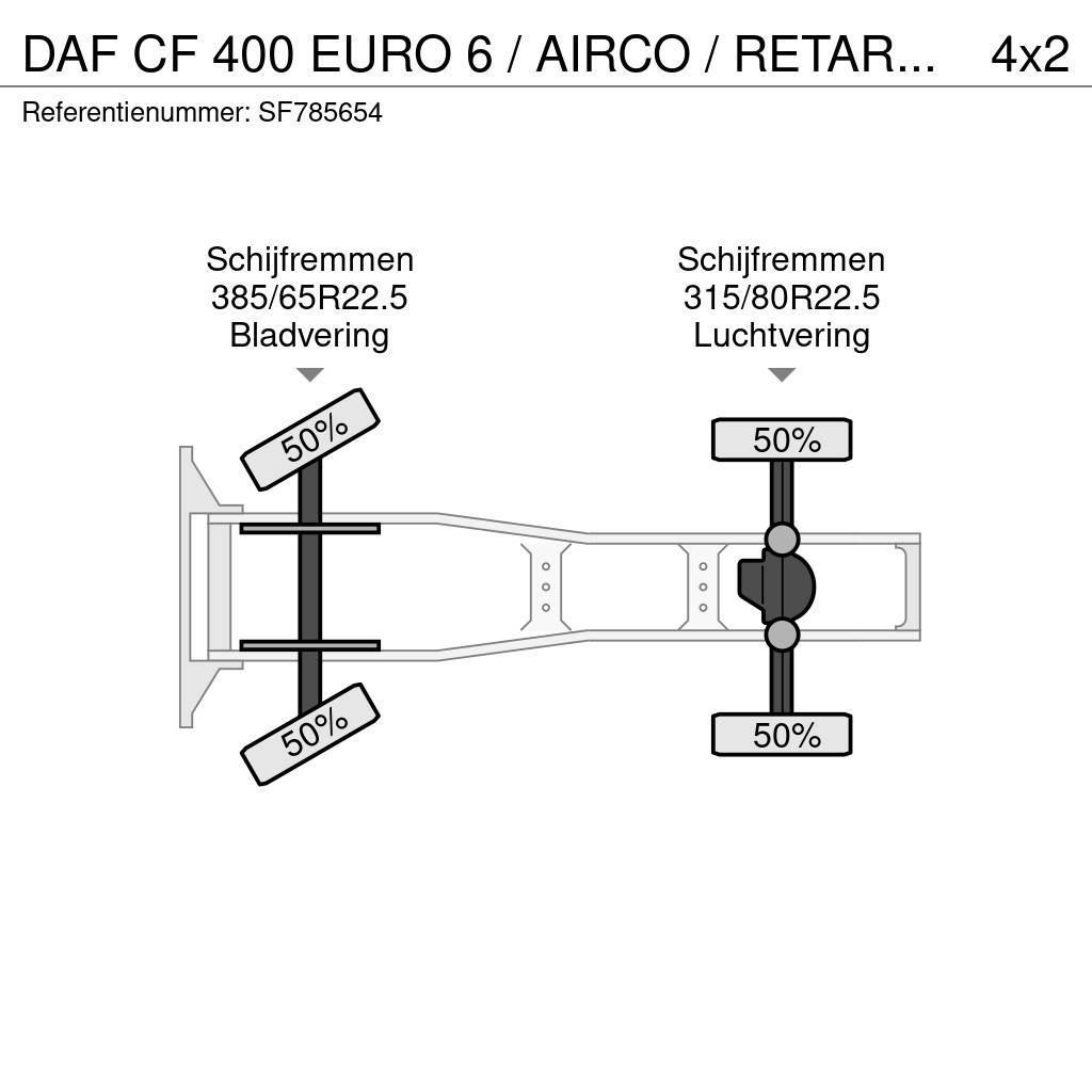 DAF CF 400 EURO 6 / AIRCO / RETARDER Cavalos Mecânicos